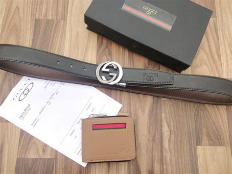 gucci belt and wallet combo|gucci small wallet men.